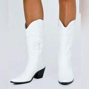 White Cowgirl Boots - new